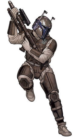 This is Niwar Crux and not at all a recolorized collage of Dengar and Boba Fett